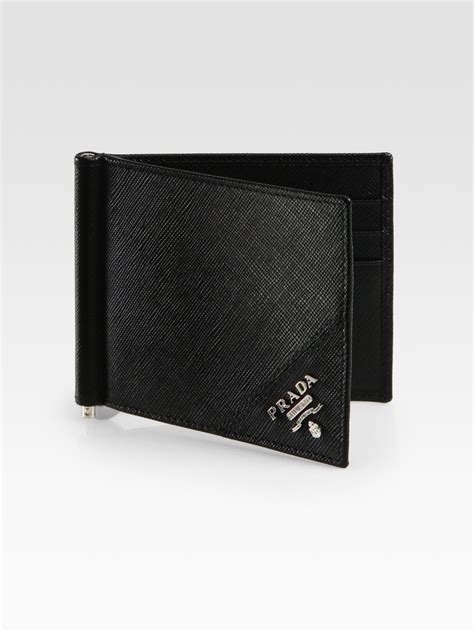 mens prada wallets|prada wallet with money clip.